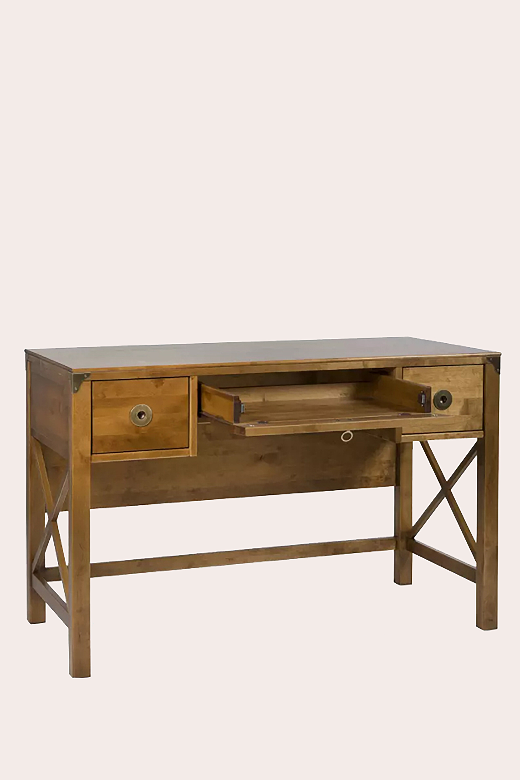 бюро Балморал 3 чекмеджета цвят кестен H77 W120 D56 cm