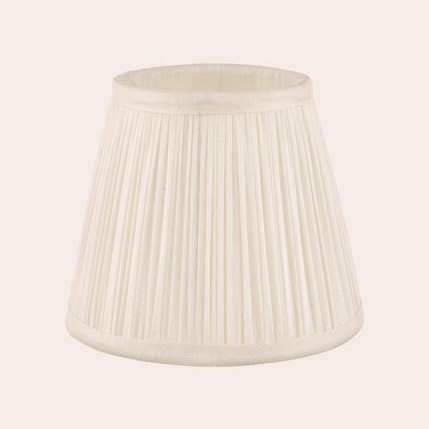 абажур за крушка Хемсли цвят крем 5'' H11.5 x Ø14cm с клип