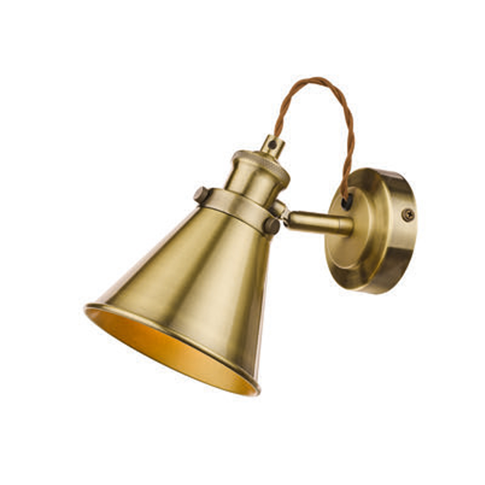 аплик насочено осветление Руфъс цвят месинг D19 x H16 x W11.5cm