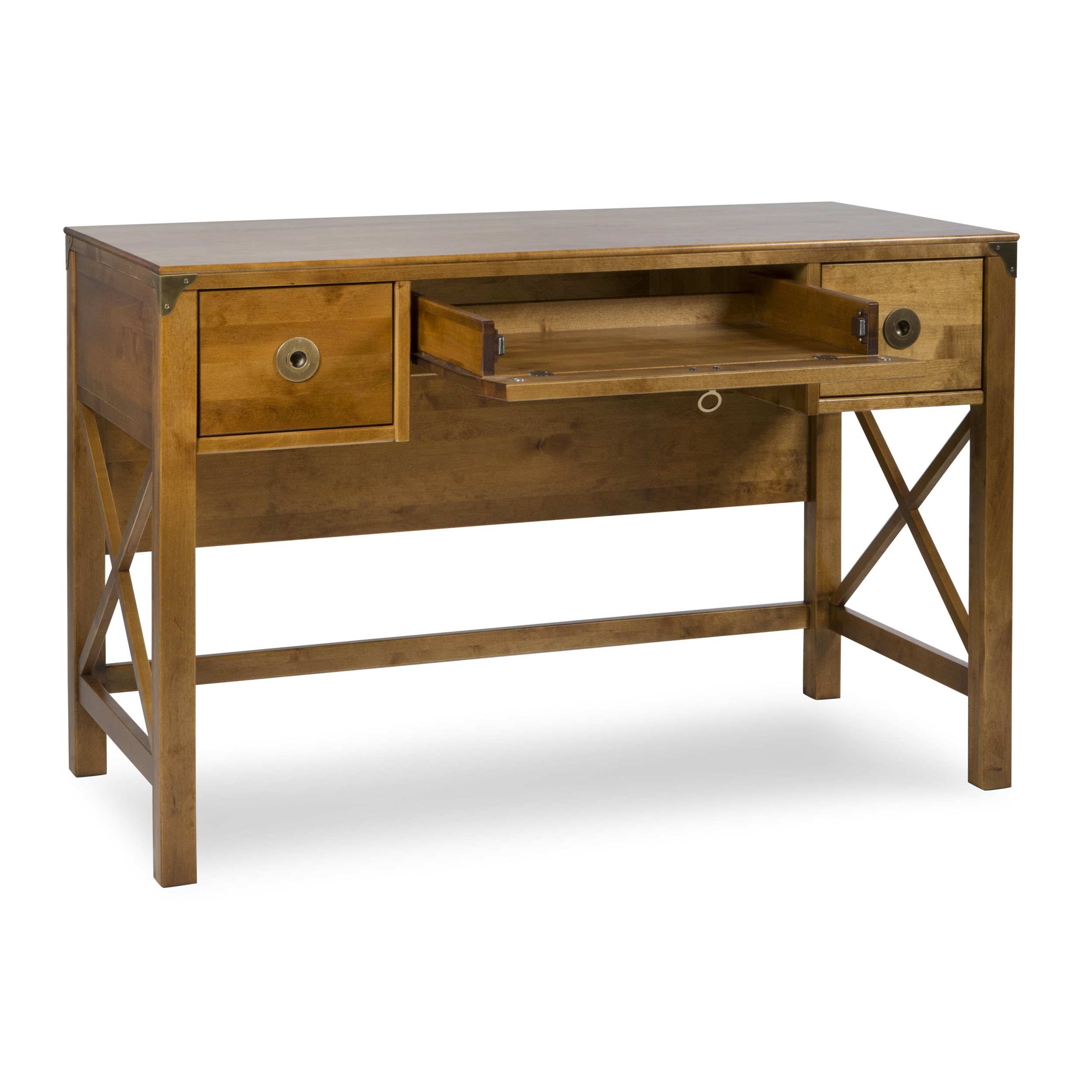бюро Балморал 3 чекмеджета цвят кестен H77 W120 D56 cm